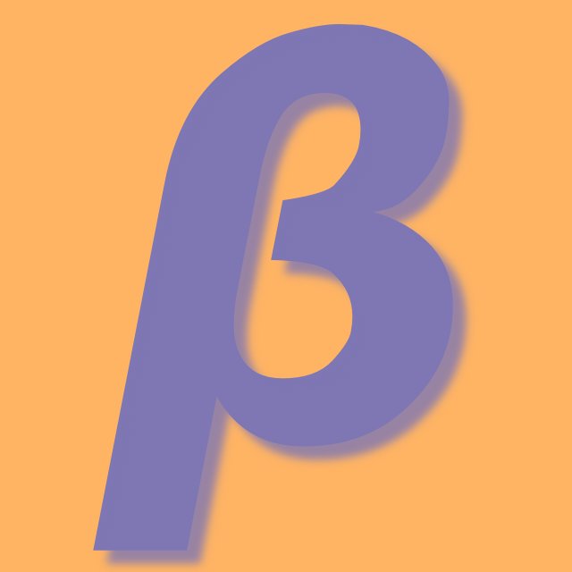 Beta symbol image.